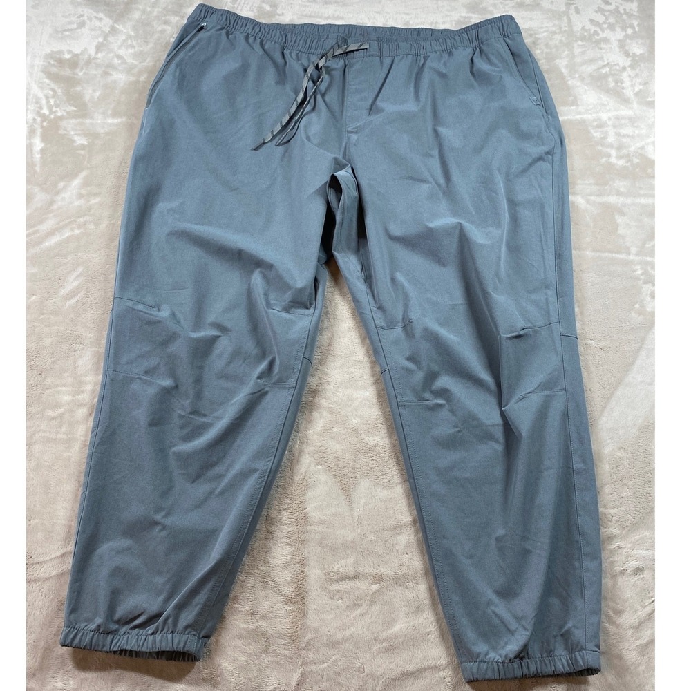 LL Bean Mens Multisport Jogger Alloy Gray Active Pant Elastic Waist 3XL Gorpcore